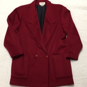 Cassidy beautiful red wool coat 12 EUC Vintage